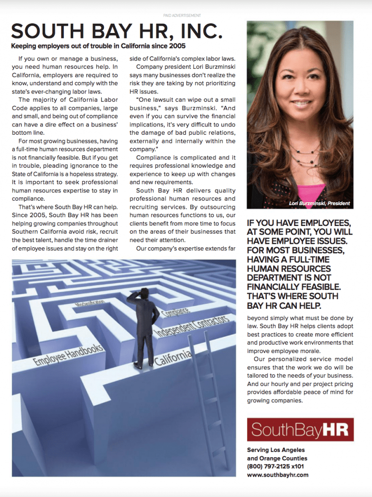Check Out Our Advertisement In Beverly Hills The Guide South Bay HR